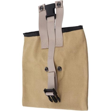 Sac de recherche de nourriture (kaki), tissu Oxford facile à nettoyer, sac de cueillette de champignons de verger Portable à grande ouverture (1/4)