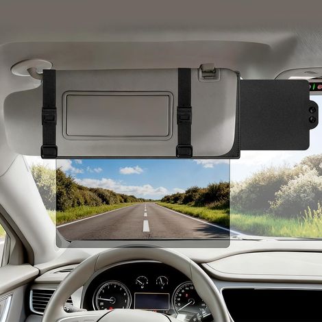 Extension de pare-soleil pour voiture - lentille polarisée UV400 - pare-soleil latéral - sangles et ajusteurs (1/5)