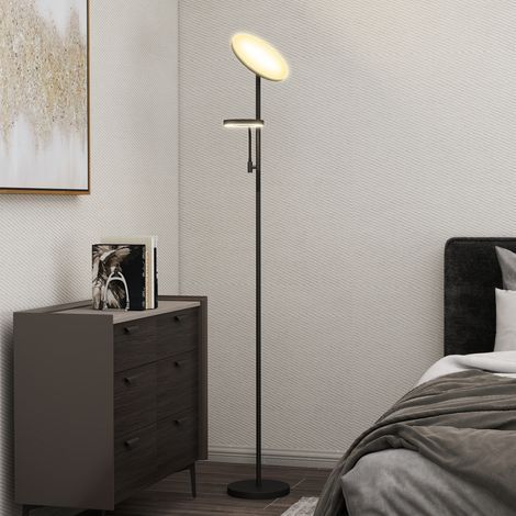 42-W-LED-Stehlampe, dimmbar, 2700K-6500K, 4 Farben, stufenloses Dimmen, 4 Szenenmodi, Fernbedienung und Touchscreen (1/5)