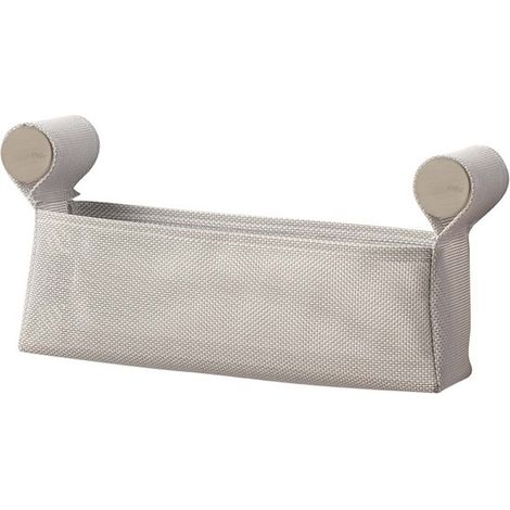 EVER Dot basket contenitore l.30 cm grigio m.ge cover nickel codice prod: EVDT77NK (1/2)