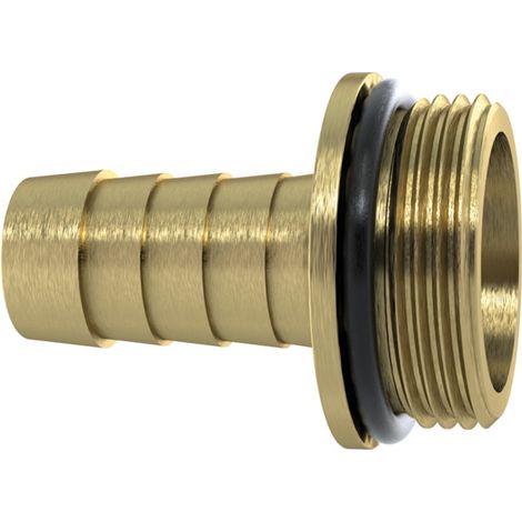 Riegler 1/3 Schlauchverschr. G1 1/4x25, m. NBR O-Ring, m. Bund, MS blank (1/3)
