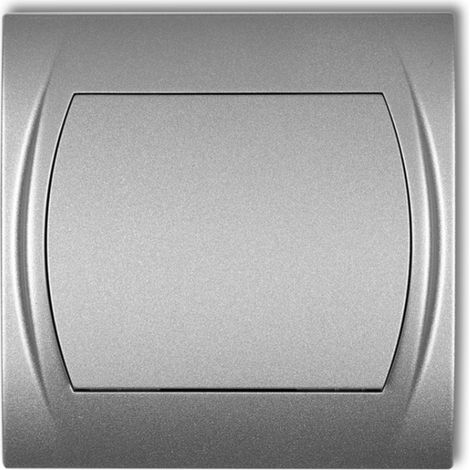 Logotipo Interruptor unipolar plateado met谩lico 7LWP-1