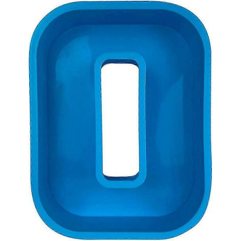 Moule à gâteau alphabet, lettre anglaise en silicone, lettre O en 3D (1/2)