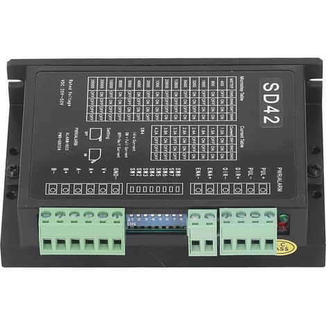 CNC-Schrittmotortreiber, integrierter Schutz, hohes Drehmoment, geringe Geräuschentwicklung und Wärmeentwicklung, DC20-50V-Controller, 1,0-4,2A Stromstärke, hohe Präzision. (1/5)