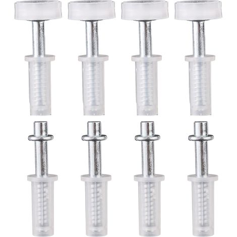 Lot de 8 Roulettes de Guidage Supérieures pour Portes Pliantes et Pivot Supérieur, Kit Réparation Porte Placard Pliante à Ressort pour Grange Coulissante et Armoire (1/5)