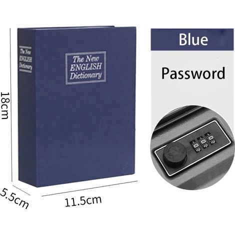 Filiyano-Tirelire, coffre-fort à code pour espèces et pièces (bleue) (1/3)