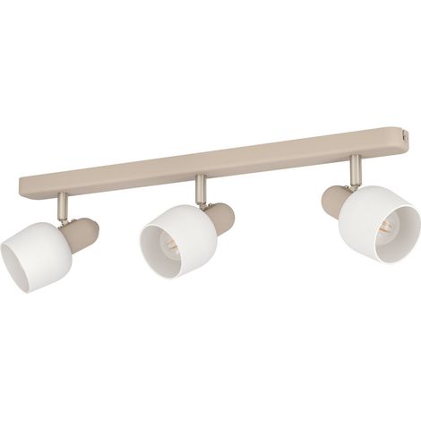 [NEUWERTIG] B-Ware Eglo Deckenstrahler Corato Länge 52 Cm Sand Nickel Opal Lampe Leuchte Spot Licht