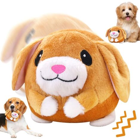 Giocattolo per cani in movimento, peluche per animali domestici attivi, palla elettrica per l'alimentazione dei cani, palla interattiva per l'addestramento dei cani (1/4)