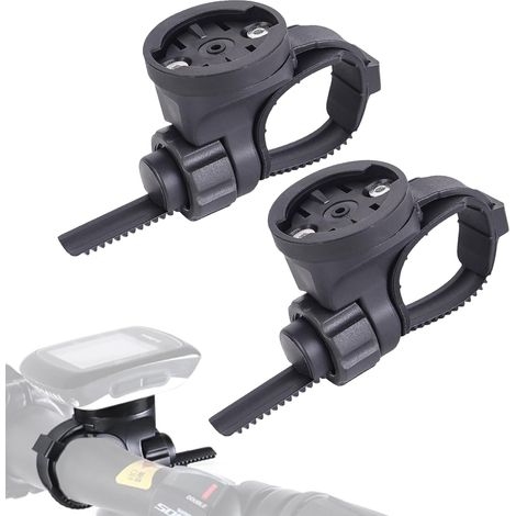 Confezione da 2 supporti per bici per Garmin Edge Edge 130, 530, 540, 800, 830, 840, 1000, 1030, 1040 Plus, supporto per attacco manubrio regolabile (1/5)