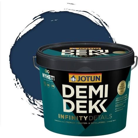 Peinture Bois - JOTUN - Lasure Opaque Satinée - RAL 5003 - Bleu Saphir - 3L (1/2)