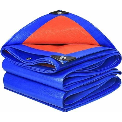 Bâche imperméable, bâche de Jardin avec œillets en Aluminium, bâche tissée bâche de Protection bâche de Bateau bâche pour Bois(2m5m) (1/5)