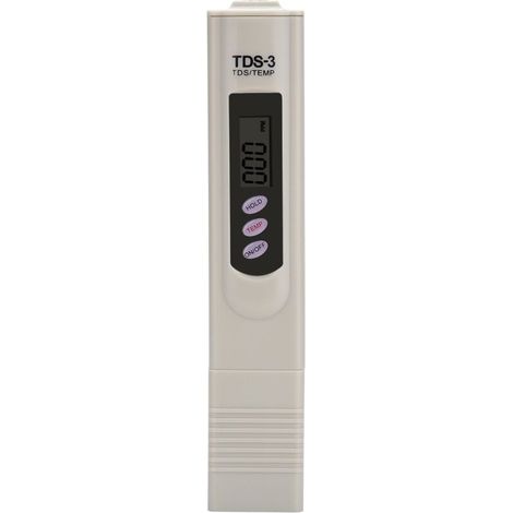 Multifunktionales digitales TDS-Messgerät, professioneller Wasserqualitätstester, Reinheitstester 0-9990 ppm mit LCD-Anzeige für Leitungswasser und Aquarien