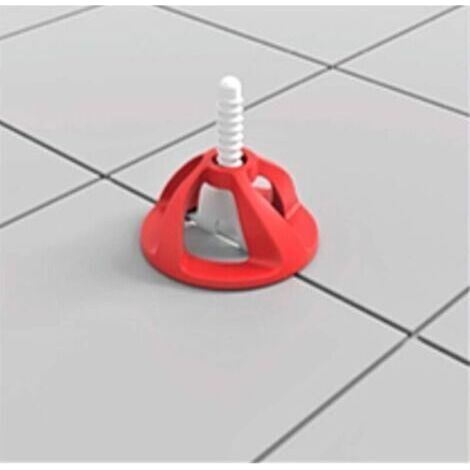 2MM, Croisillons carrelage autonivelant 2 mm 100 clips + 100 cadrans réutilisables Shaffer pro système nivellement à visser Kit niveleur carrelage aide à la pose de carreaux pour pose Sols/murs-Muntra (1/5)