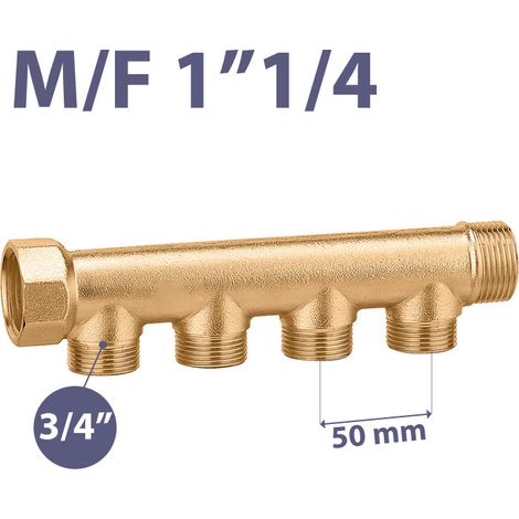 Collettore Lineare Maschio/Femmina 1"1/4 Icma 3 Vie Da 3/4" (1/3)