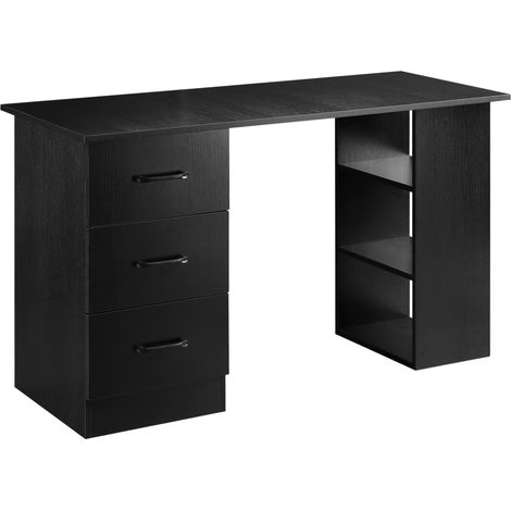 Bureau informatique HAROLD noir (1/5)