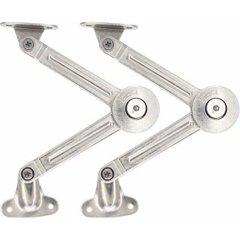 Set mit 2 Soft-Close-Scharnieren für Küchenschrank-Hebetüren - Crezuo