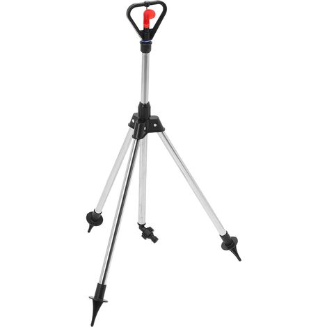Arroseur trépied réglable 360° pour irrigation jardin et pelouse, hauteur ajustable, stable (1/5)