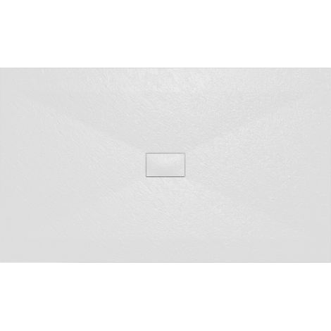 Aquariss SMC Slate Effect Shower Enclosure Tray Base 100cm Wide and Length 170cm White