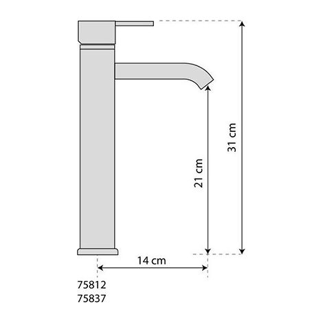 75837 - Mitigeur haut Retro bronze FALA (1/2)