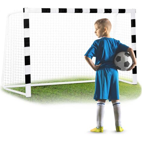 Porta da calcio 180 x 120 x 60 cm NS-464 in bianco e nero (1/5)
