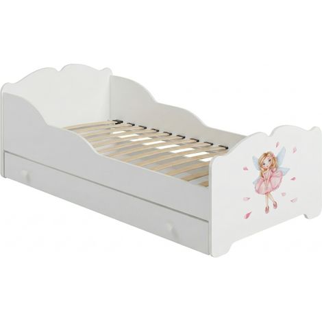 Lit enfant ANNA avec tiroir 70x140 Fille avec ailes