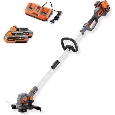FUXTEC Decespugliatore a batteria FX-E2RTSET 40V  Set con 2 batterie incluse  Tagliaerba, tagliabordi e rifinitore  Taglio 30 cm  Manico telescopico (1/5)