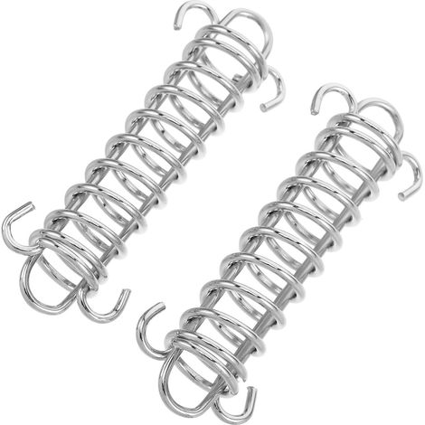 2 Pièces Tendeur de Tente Boucle de Corde en Acier Argenté, Léger et Portable, pour Tente, Camping, Voyage en Plein Air, Activités de Plein Air, Petit Format (1/5)
