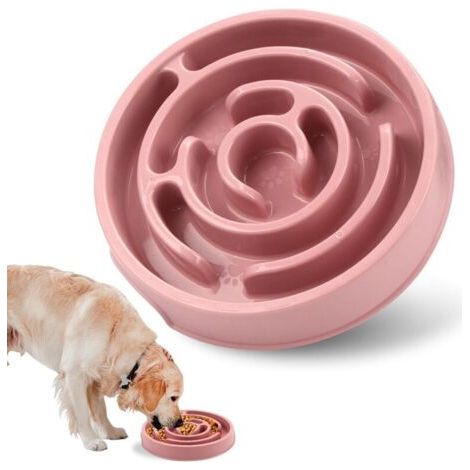 Distributeur de croquettes anti-glouton pour chiens et chats de taille moyenne - Gamelle (1/4)