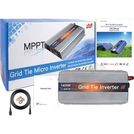 Onduleur Solaire, Technologie MPPT, Large Compatibilité, Argent, 190-260VAC, 36V (20-50VDC) (1/2)
