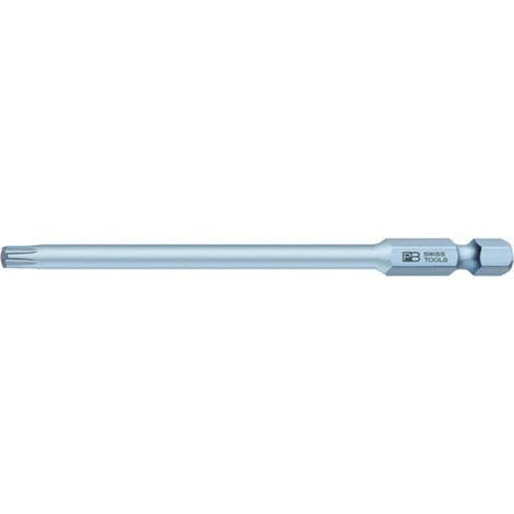 PB Swiss Tools Embout pour TX, long, tige E 6,3, Profil TX / longueur totale: TX20/95 mm