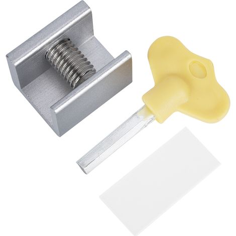 Lot de 10 verrous de sécurité pour fenêtres coulissantes en alliage d'aluminium avec clés (1/5)