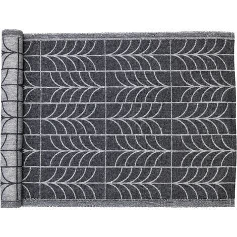 Jokipiin Humina Sauna Sitzunterlage 45 x 160 cm Sauna Seat Cover black/white