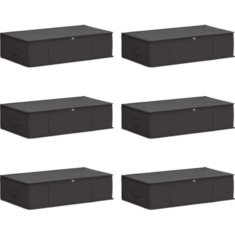 Caja de almacenamiento con ventana superior transparente 6 pcs vidaXL