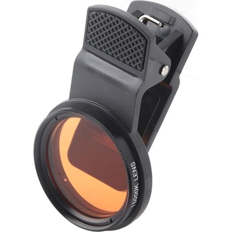 Objectif Macro pour Aquarium, Objectif de Photographie avec Filtre Jaune et Orange pour Aquarium de Poissons de Corail de Moins de 8cm, Gros Plan (1/5)