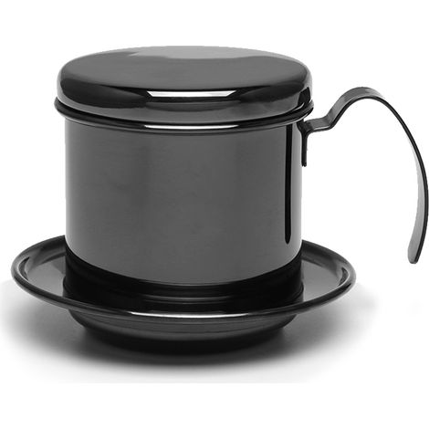 Filtro de café vietnamita de acero inoxidable, cafetera vietnamita portátil con filtro por gravedad, para oficina, hogar y cafetería. (1/5)