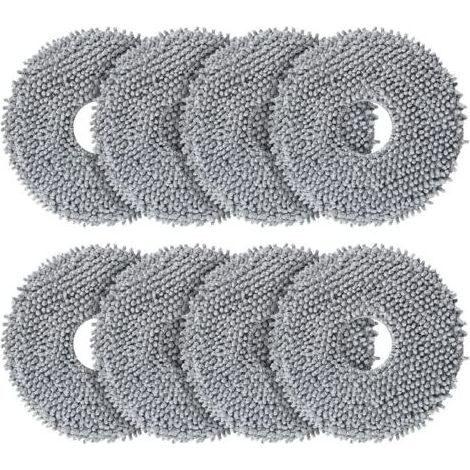 Lot de 8 lingettes de rechange pour robots Roborock Saros 10R / Q Revo / Qrevo MaxV / Qrevo Master / Qrevo Slim/Qrevo Pro/Qrevo S/Qrevo Curve (1/5)