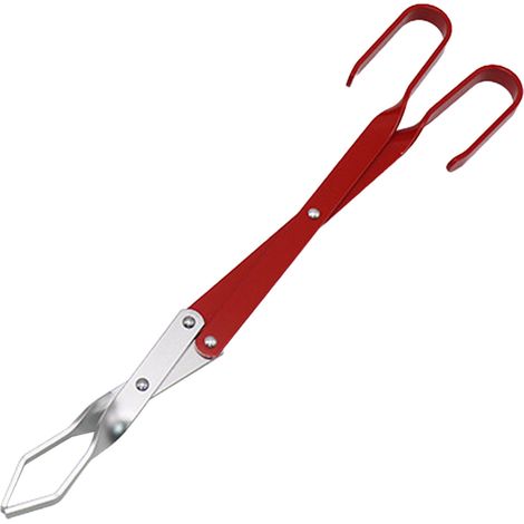Pinces à bois de chauffage en aluminium à long manche pour barbecue, camping et extérieur (1/5)