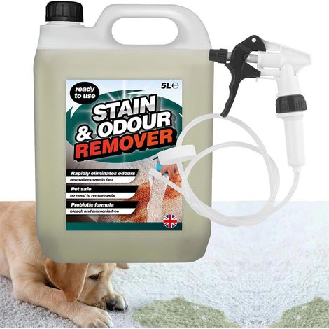 1 x 5L Stain & Odour Remover Pet Friendly With Convenient Long Hose Trigger