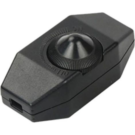 Sollbry LED-Dimmer – Stufenloser Dimmer mit Ein-/Ausschalter, Drehdimmer, Helligkeitsdimmer, Lichtdimmer – Schwarz (1/5)