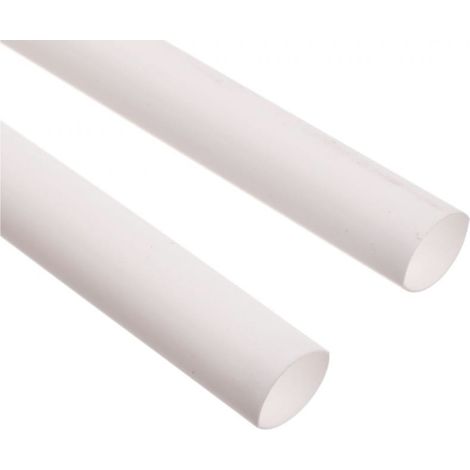 Gaine thermorétractable à paroi mince, sections de 1 m, CR 4.8/2.4 blanche, 427539 /50 pièces/