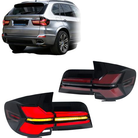 Luces traseras LED, 12V, 35W, intermitente secuencial, 3400LM, compatibles con el modelo SUV de lujo E70 2007-2013. (1/5)