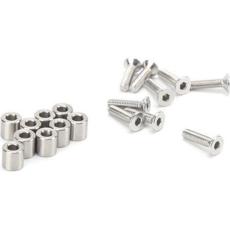 Kit de support à vis, plaque de support en acier inoxydable, entretoise M3, accessoires pour imprimante Prusa MK3 (1/5)