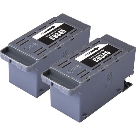 2X Boîtes de Maintenance Compatibles avec Epson C9345 C12C934591 pour EcoTank ET-16600 ET-16650 ET-8550 ET-5850 ET-5800 ET-5880 ET-8500 Workforce WF-7840 WF-7835 WF-7830 WF-7310 (1/4)