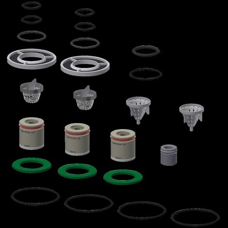Kit d'entretien KWC, pour robinet de douche, filtres, clapet anti-retour, joints toriques, 2000104856