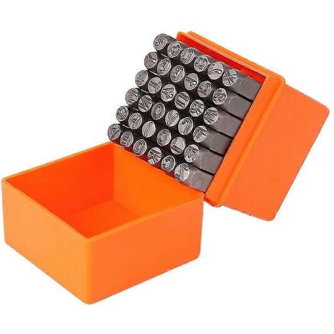 36-teiliges 3-mm-Zahlen- und Buchstabenstempelset (az & 0-9) – ideal zum Prägen von Metall, Kunststoff und Holz.