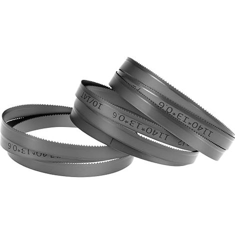 Hojas de Sierra de Cinta Bimetal M42 1140 x 13 x 0.8 mm 10/14 Dpp, Compatible con MBS 105V y Superiores, Pack de 3 (1/5)