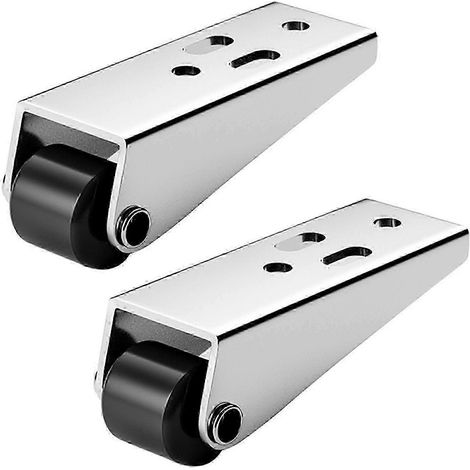 Ensemble de 2 roulettes latérales robustes pour armoires, tables et meubles. Glissement silencieux et fluide, installation facile, antidérapantes, capacité de charge de 2 cm (0,8 pouce). (1/5)
