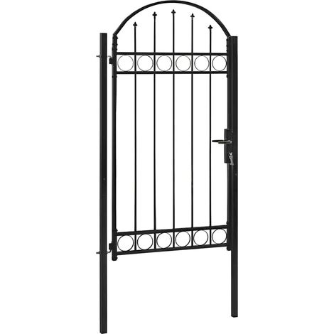 Maison Exclusive - Gartentor ASSEN mit Bogenabschluss Stahl 100 x (1/5)