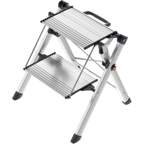 Hailo MK80 ComfortLine, Komfort-Trittleiter, 2 Stufen (1/5)