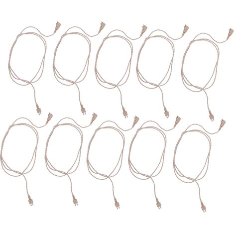 Câble 75cm pour appareil auditif 2 broches, résistant à la chaleur, PVC fiable et stable, lot de 10 pièces, fil récepteur (1/5)